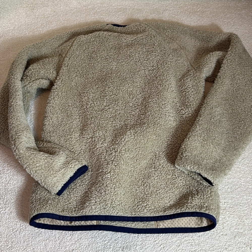 Patagonia Men’s Los Gatos Fleece Crew Neck Pullover Sweater Tan Size S - Picture 4 of 4